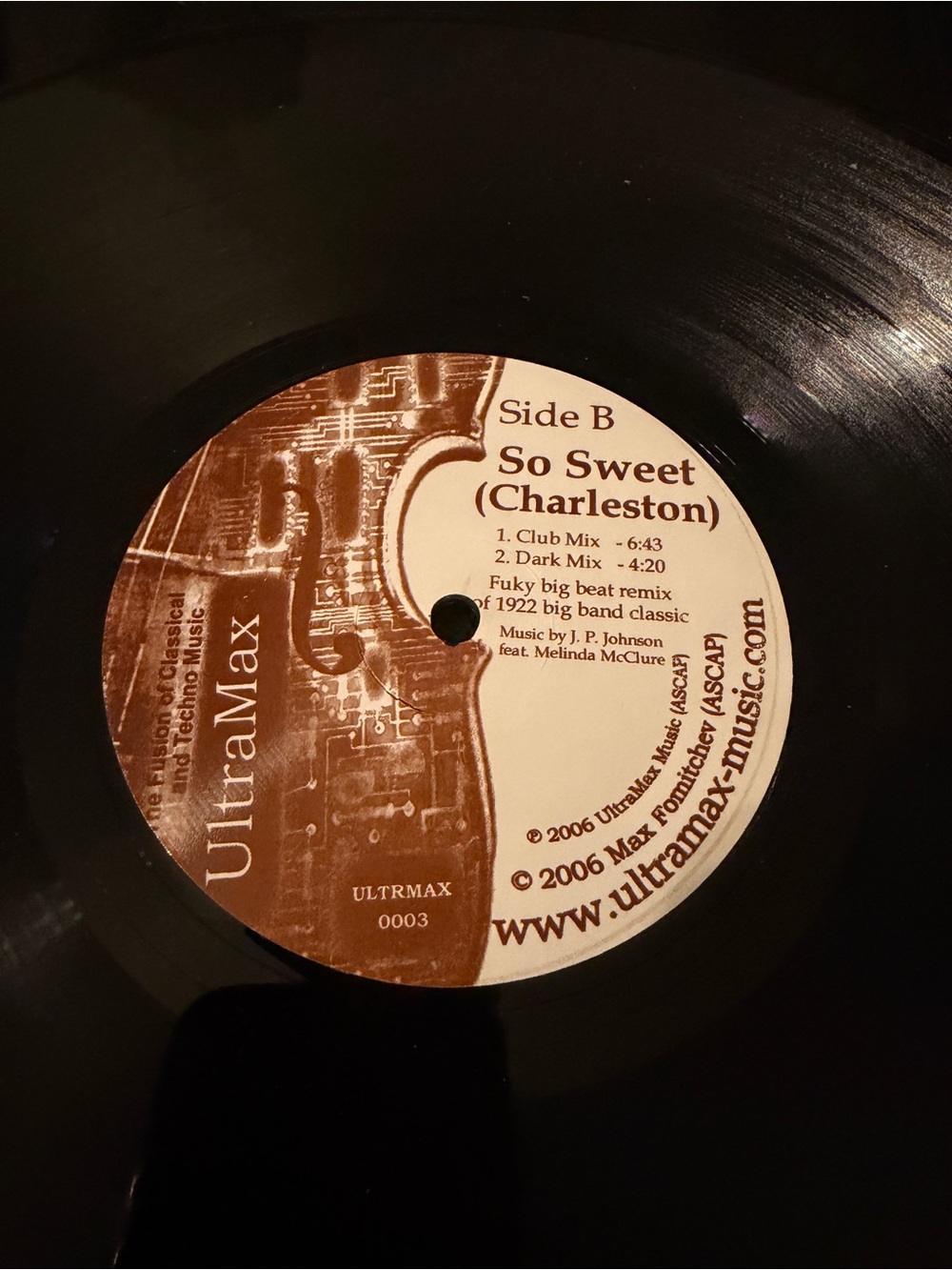 Summertime/So Sweet  Rare 12 Inch Vinyl Record 2006 Ultramax